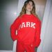 Women's Embroidered Letter Crew Neck Sweatshirt Casual Simple Autumn Winter Hooded Sweatshirt_ecoleips.com