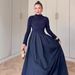 Women's Clothing Elegant Slimming Long Dress For Women Luxurious Flowing Style For Spring Muslim Dress Modest Abaya Dress_ecoleips.com