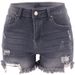 Women's Clothing E Commerce Trendy Four Color Ripped Butt Lifting High Waist Women's Denim Shorts_ecoleips.com