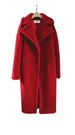 Women's Clothing Fashion Fur Long Coat Warm Thick Lamb Fur Coat Coral Velvet_ecoleips.com