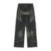 European American Trendy Slim Jeans For Women, Autumn And Winter Vintage Design With Star Patches, Distressed_ecoleips.com