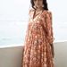 Women's Clothing Personality Literary Cotton Floral Fashion Print Dress_ecoleips.com