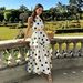 New 2026 Polka Dot Print Halter Neck Sleeveless Top And Cake Skirt Set for Women European American Cross Border Independent Websites_ecoleips.com