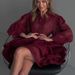 Women's Elegant Lapel Short A-Line Dress Long Sleeves Single Breasted Tie Waist French Fashion Shirt Dress_ecoleips.com