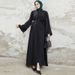 Muslim Dress Women Elegant Middle Eastern Beaded Maxi Dress With Rhinestones – Dubai Turkish Style Long Sleeve Round Neck Gown For Women_ecoleips.com