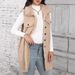 Fuzzy Fleece Vest For Women – Oversized Sleeveless Cardigan With Notched Collar & Pockets, Longline Plush Coatigan (Beige, S-XXL)_ecoleips.com