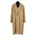 101801 Women's Goat Wool M Brand Double-Breasted Classic Cocoon-Shaped Loose Fit Long Autumn/Winter Coat_ecoleips.com