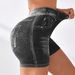 Women's Clothing Denim Seamless Yoga Shorts Back V Waist Hip Lift Quick Drying Tight Running And Fitness Shorts_ecoleips.com