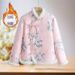 girl Fleece-Lined Thickened Winter National Small Jacket New Chinese Style Retro Women's Embroidered Button Cotton Coat_ecoleips.com