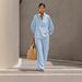 Women's Batwing Sleeve Two-Piece Set, Solid Color Open Front Cardigan & Trousers, Comfortable Office Casual Outfit_ecoleips.com