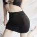 Safety Pants Ultra-Thin Ultra-Short Nightclub No Lining High Elastic Bodycon Half Tight Super Sexy Clever Skirt_ecoleips.com