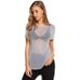 Women's High Elastic Silver Wire Hollow Long Sleeved Top Sexy Mesh Perspective Hoodie T-shirt_ecoleips.com