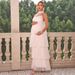 Breathable Maternity Maxi Dress – Comfortable & Stylish V-Neck Sundress For Pregnancy & Nursing_ecoleips.com