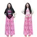 Women's Summer Letter Graphic Print T-Shirt & Wide-Leg Pants Lounge Set - Loose Fit Two-Piece Outfit_ecoleips.com