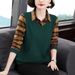 A Fake Two-Piece Long-Sleeved T-Shirt Designed As A Women's Undergarment; Suitable For Autumn Wear In Larger Sizes, Feat_ecoleips.com