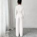 Minimalist Two-Piece Set For Women - Sleeveless Blazer & High-Waisted Trousers, Office To Dinner Outfit (European Sizing, Beige)_ecoleips.com