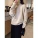 Lazy Style Turtleneck Solid Color Sweater For Women's Autumn And Winter Korean Simple Soft Waxy With Women's Bottom Knit_ecoleips.com
