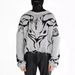 Women's Autumn Winter Y2K Textured Dark Gothic Style Loose Trendy Round Neck Sweater Jacquard_ecoleips.com