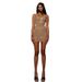 Women's Slim Fit Halter Neck Bodycon Dress Autumn Fashion Sexy Unique Design For Women_ecoleips.com