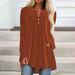 2026 European American Women's Fashion Autumn New V-neck Buttoned Velvet Long-sleeve Shirt With Chest Pleats And_ecoleips.com