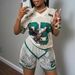 Fashion Street Trend Printed Loose Casual Short Sleeved Tops And Shorts Sports Suits For Women_ecoleips.com