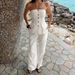 Women's Spring/Summer Strapless Suit Vest High-Waisted Wide-Leg Pants Set European American Style_ecoleips.com
