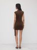 Europe, America 2026 Spring New Knitted Texture Pattern Solid Color Slim And Thin Metal Buckle Dress_ecoleips.com