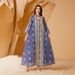 Sequined Robe Dress Women's Abaya Dress Fashionable Muslim Clothing Evening Wear_ecoleips.com