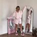 Women's Clothing Fashion Women's Clothing Ladies Hooded Big Pocket Sweatshirt Shorts Two Piece Casual Suit Female_ecoleips.com