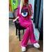 Women's Clothing Summer Two Piece Suits Eye Print Tops And Trousers_ecoleips.com