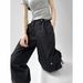 Dynamic Girls' Work Pants, Women's Spring And Summer Hip-Hop, Ankle Binding, American Loose, Wide Leg, High Street_ecoleips.com