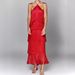 Women's Clothing Fashion Halter Neck Tassel Backless Slit Dress_ecoleips.com