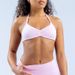 DF Style High Elastic Matte Nylon Sports Bra Halter Neck Backless Quick Drying For Running Fitness Yoga Women's Clothing_ecoleips.com