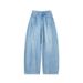 Stylish Straight-leg Jeans With Sparkling Rhinestones For Women, Spring And Autumn, American Style, High-waisted,_ecoleips.com