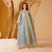 Voya Voya NC33 Middle Eastern Saudi Dubai Evening Muslim Plus Size Sequin Embroidered Dress_ecoleips.com