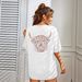 Women's Casual round Neck Short Sleeve T-Shirt Multi-Color Solid Loose Printed Top European American Style Fashionable Sportswear_ecoleips.com