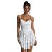 JY23665 Sexy Hot Girl Summer Suspender Dress European American Style Fashionable Elegant Slim Fit Lace A-Line Women's Dress_ecoleips.com