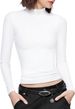 . European And American Cross-Border 2023 Autumn Women's New Solid Color High-Neck Slim Fit Long Sleeve T-Shirt Top_ecoleips.com