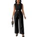 95% Polyester Elegant Lounge Wear (White/Black/Red/Navy/Orange, S-XL) | Breathable & Chic Two-Piece Outfit"_ecoleips.com