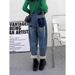 Dad Jeans For Women Winter New Large Plus Size High Waist Fleece Lined Thickened Slimming Petite Carrot Harem Pants_ecoleips.com