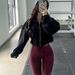 Premium Sherpa Yoga Jacket - Gold Zipper Fleece Outerwear - Winter Workout Coat With Drawstring Waist - Women's Fitness Fashion In 4 Colors (S-8)_ecoleips.com