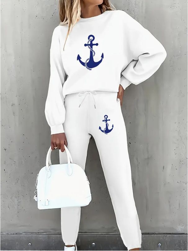 Women’s Clothing sweatshirt suit letter printing loose casual long sleeved women's clothing_ecoleips.com