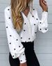 2025 Spring/Summer New Women's Fashion Printed Lace Trim Casual Shirt_ecoleips.com