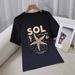 Women's Casual Round Neck Short Sleeve T-Shirt Multi-Color Style Simple Fashionable Sports Top Solid Printed Loose Fit_ecoleips.com