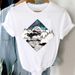 European And American Cross-border Foreign Trade Wholesale Clothing Geometric Pattern Printed Round-neck Plus-size_ecoleips.com