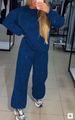 Long Sleeve Round Neck Top & Drawstring Joggers With Rhinestone Details (Black/White/Nude/Green/Blue, S-XXXL)"_ecoleips.com