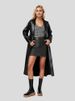 K Long Windbreaker Wrinkle Resistant Fashionable Women's Leather Jacket New Style_ecoleips.com