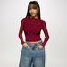 European American Cross-border 2026 Spring And Autumn New Long-sleeve Double-layer Mesh Rhinestone Fashion_ecoleips.com