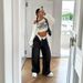 Women's Low-Rise Wide Leg Jeans Distressed Denim Pants Flared Hem Comfortable Stretch Bootcut Trousers Sexy Casual Fashion_ecoleips.com