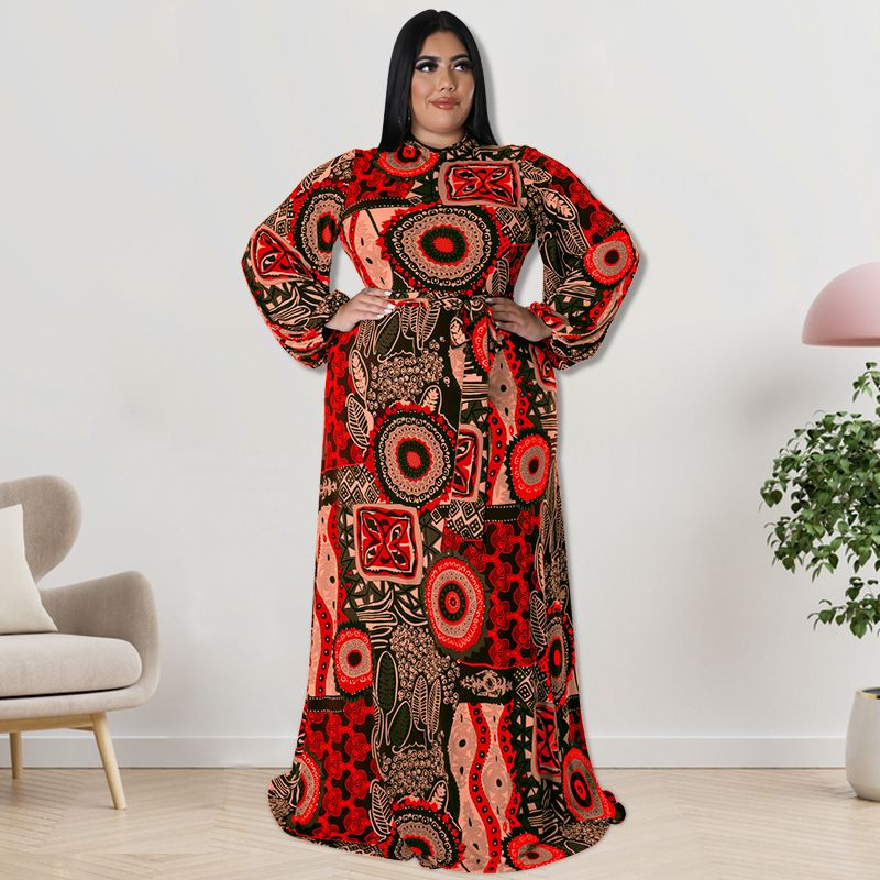 Women's Clothing Women's Plus Size Autumn Dress Style Back Zipper Design Long Sleeve For Formal & Casual For Women_ecoleips.com